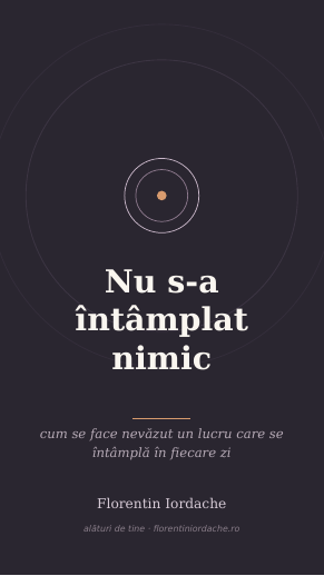 Coperta „Nu s-a întâmplat nimic”